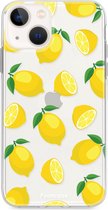iPhone 13 Mini hoesje TPU Soft Case - Back Cover - Lemons / Citroen / Citroentjes