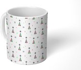 Mok - Koffiemok - Sterren - Boom - Patroon - Mokken - 350 ML - Beker - Koffiemokken - Theemok