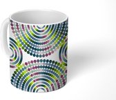 Mok - Koffiemok - Stippen - Pastel - Patronen - Lente - Mokken - 350 ML - Beker - Koffiemokken - Theemok