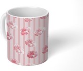 Mok - Koffiemok - Rozen - Pastel - Patronen - Mokken - 350 ML - Beker - Koffiemokken - Theemok