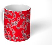 Mok - Koffiemok - Bloem - Bandana - Bohemian - Patronen - Mokken - 350 ML - Beker - Koffiemokken - Theemok