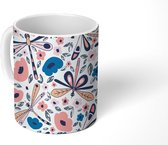 Mok - Koffiemok - Patronen - Zomer - Libelle - Mokken - 350 ML - Beker - Koffiemokken - Theemok