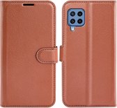 Book Case - Samsung Galaxy M22 Hoesje - Bruin