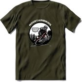 Mountainbiking T-Shirt | Mountainbike Fiets Kleding | Dames / Heren / Unisex MTB shirt | Grappig Verjaardag Cadeau | Maat M