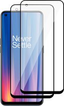 OnePlus Nord CE 2 Screenprotector - Gehard Glas Beschermglas Tempered Glass Volledig Dekkende Screen Protector - 2 Stuks