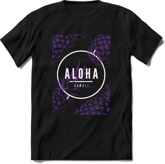 Aloha Hawaii | TSK Studio Zomer Kleding  T-Shirt | Paars | Heren / Dames | Perfect Strand Shirt Verjaardag Cadeau Maat M