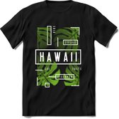 Hawaii Leafs | TSK Studio Zomer Kleding  T-Shirt | Groen | Heren / Dames | Perfect Strand Shirt Verjaardag Cadeau Maat L