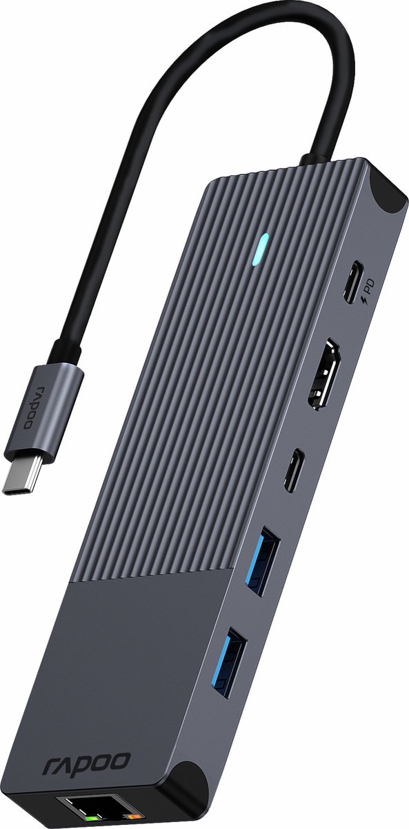 Rapoo USB-C 6-in-1 Multiport Adapter