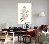 Bosroos (Field Rose) - Foto op Akoestisch paneel - 150 x 225 cm