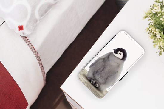 Bookcase iPhone 7 - Chambre de bébé - Pingouin - Bébé - Chambre fille - Chambre enfant - Avec compartiments - Etui portefeuille à fermeture aimantée