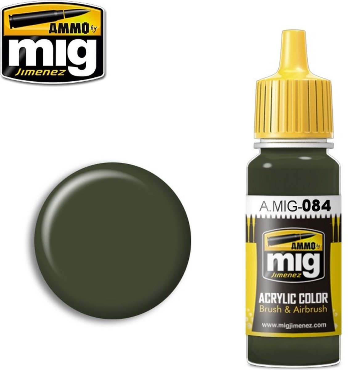 AMMO MIG 0084 Nato Green - Acryl Verf flesje