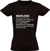 Marloes Dames T-shirt | jarig | verjaardagkado | verjaardag kado | grappig | Verjaardagshirt | Naam | Cadeau | Zwart
