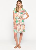 LOLALIZA A-lijn jurk met eclectische print - Veelkleurig - Maat 38