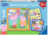 Ravensburger puzzel Peppa Pig - Legpuzzel - 3x49 stukjes