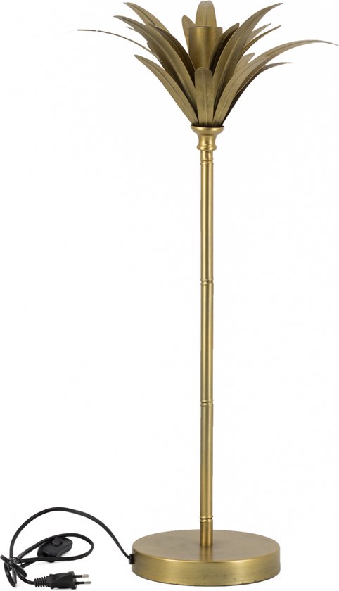 Bureaulamp palmboom lamp goud