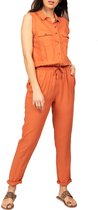 DEELUXE Vloeiende mouwloze effen jumpsuitSAVINA Terracota