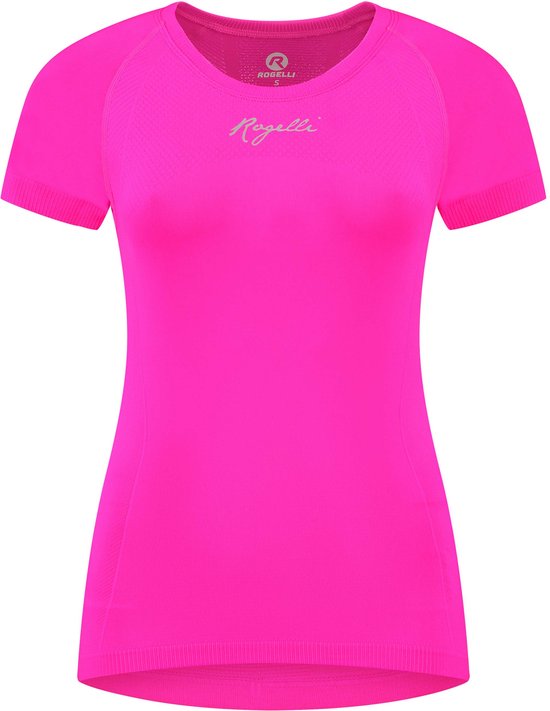 Rogelli Essential Sportshirt - Korte Mouwen - Dames - Roze - Maat L