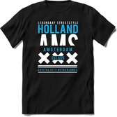 Amsterdam - Holland | TSK Original & vintage | T-Shirt Heren - Dames | Blauw | Perfect Cadeau Shirt | Grappige Spreuken - Zinnen - Teksten | Maat 3XL