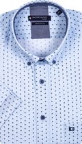 Giordano Korte mouw Overhemd - 216013 Bleu (Maat: M)