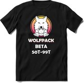 Wolfpack Beta 50-99T T-Shirt | Saitama Inu Wolfpack Crypto Ethereum kleding Kado Heren / Dames | Perfect Cryptocurrency Munt Cadeau Shirt Maat XL