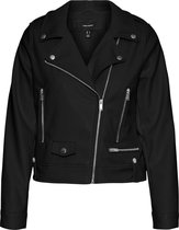 Vero Moda Jas Vmheather Short Coated Jacket 10262799 Black Dames Maat - S