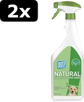 2x OUT! NATURAL FLEA&TICK SPRAY 500ML