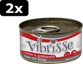 2x VIBRISSE CAT TUNA/SHRIMPS 24X70GR