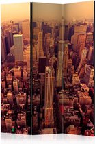 Walljar - Vouwscherm - Bird Eye View Of Manhattan, New York [Room Dividers]