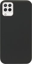 ADEL Siliconen Back Cover Softcase Hoesje Geschikt voor Samsung Galaxy M22/ A22 (4G) - Zwart