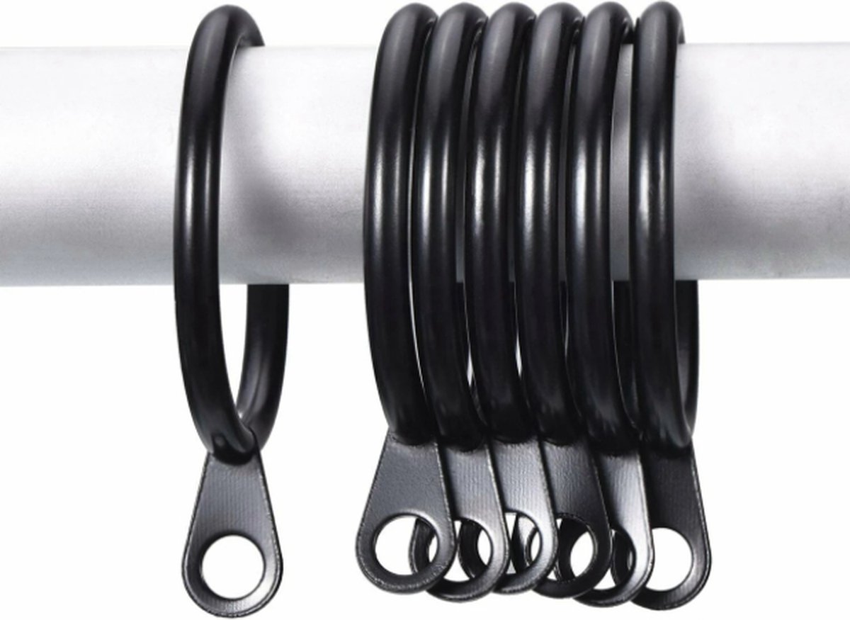 FSWProducts 6 Stuks Gordijnringen 3cm dia Metaal