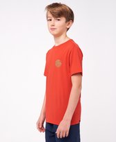 Rip Curl - UV-zwemshirt voor jongens - Icons - Korte mouw - Bloedrood - maat 164cm