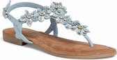 Marco Tozzi Dames Sandaal 2-2-28148-28 876 blauw Maat: 36 EU