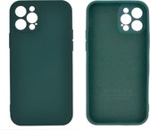 iPhone 13 Pro Max Back Cover Hoesje - TPU - Backcover - Apple iPhone 13 Pro Max - Donkergroen