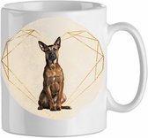 Mok Belgian Malinois 7.1| Hond| Hondenliefhebber | Cadeau| Cadeau voor hem| cadeau voor haar | Beker 31 CL