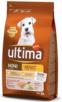 ULTIMA Zalmkroketten voor mini volwassen honden - 1,4 kg