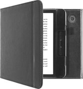 Hoesje geschikt voor Kobo Libra H2O E-reader - iMoshion Vegan Leather Bookcase - Zwart