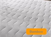 2-Persoons Bamboo matras 3D -MICRO POCKET Polyether 7 ZONE 21 CM - Gemiddeld ligcomfort - 140x200/21