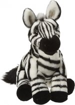 Pluche zebra knuffel van 27 cm - zebra speelgoed knuffels artikelen