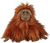 Pluche knuffel dieren Orang Utan aap 28 cm - Speelgoed apen knuffelbeesten