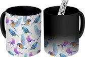 Magische Mok - Foto op Warmte Mokken - Design - Meisjes - Kinderen - Vogels - Magic Mok - Beker - 350 ML - Uitdeelcadeautjes