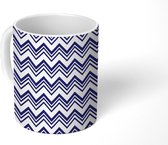 Mok - Patroon - Strand - Zigzag - Mokken - 350 ML - Beker - Uitdeelcadeautjes