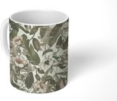 Mok - Bloemen - Bladeren - Vintage - Patronen - Mokken - 350 ML - Beker - Uitdeelcadeautjes
