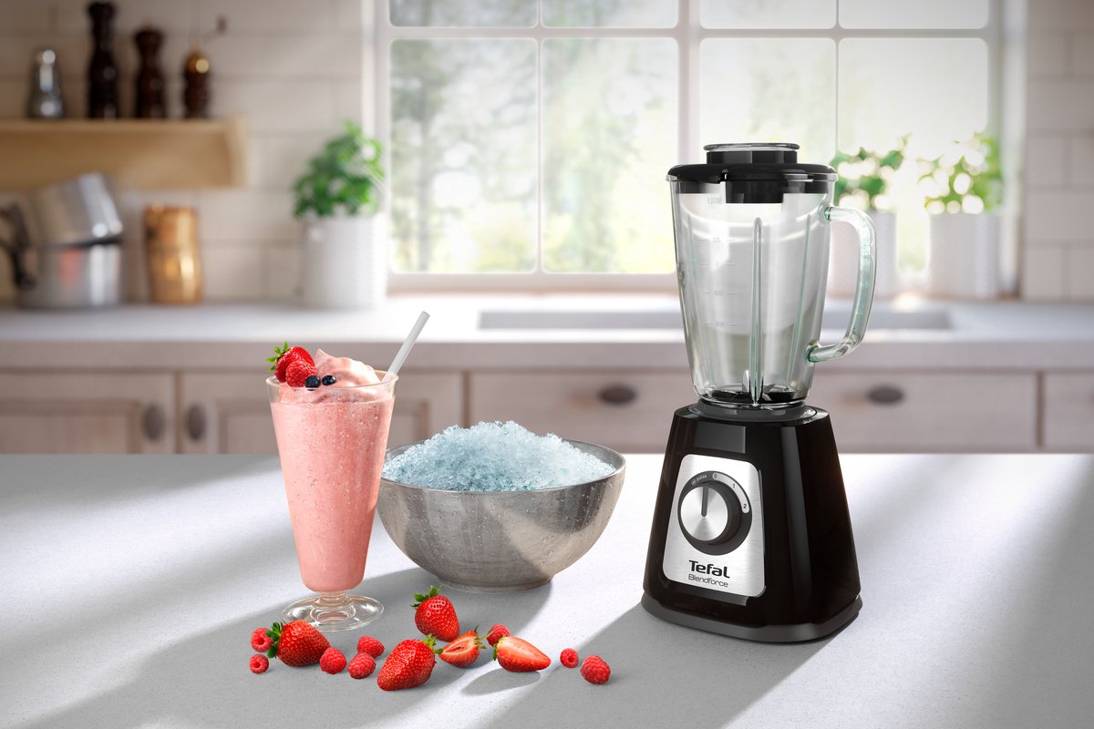 Tefal BlendForce II BL4358 - Blender - 1.25L - Smoothie Maker - Pulse Functie - Glazen Kan - 800W – foto 6