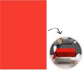Tafelkleed - Tafellaken - 130x200 cm - Rood - Kleur - Effen - Binnen en Buiten