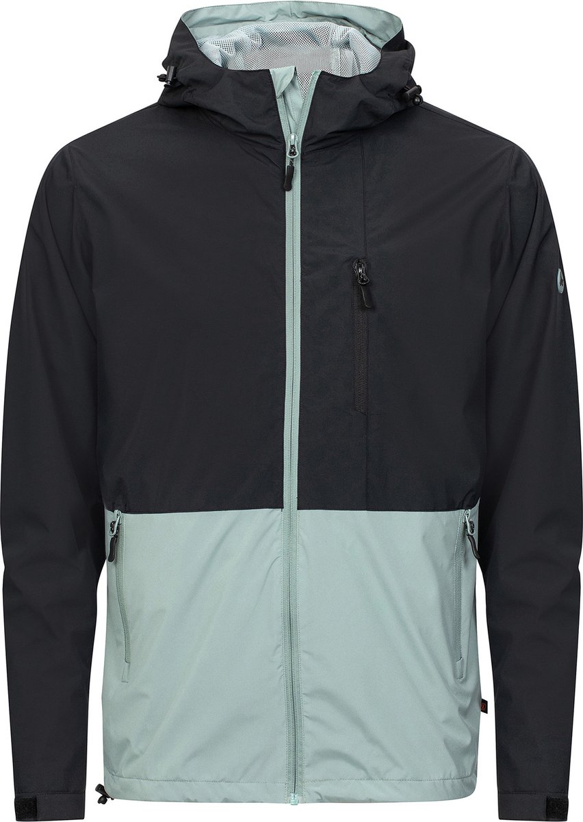 Edward hardshell jas heren Gerecycled polyester Zwart