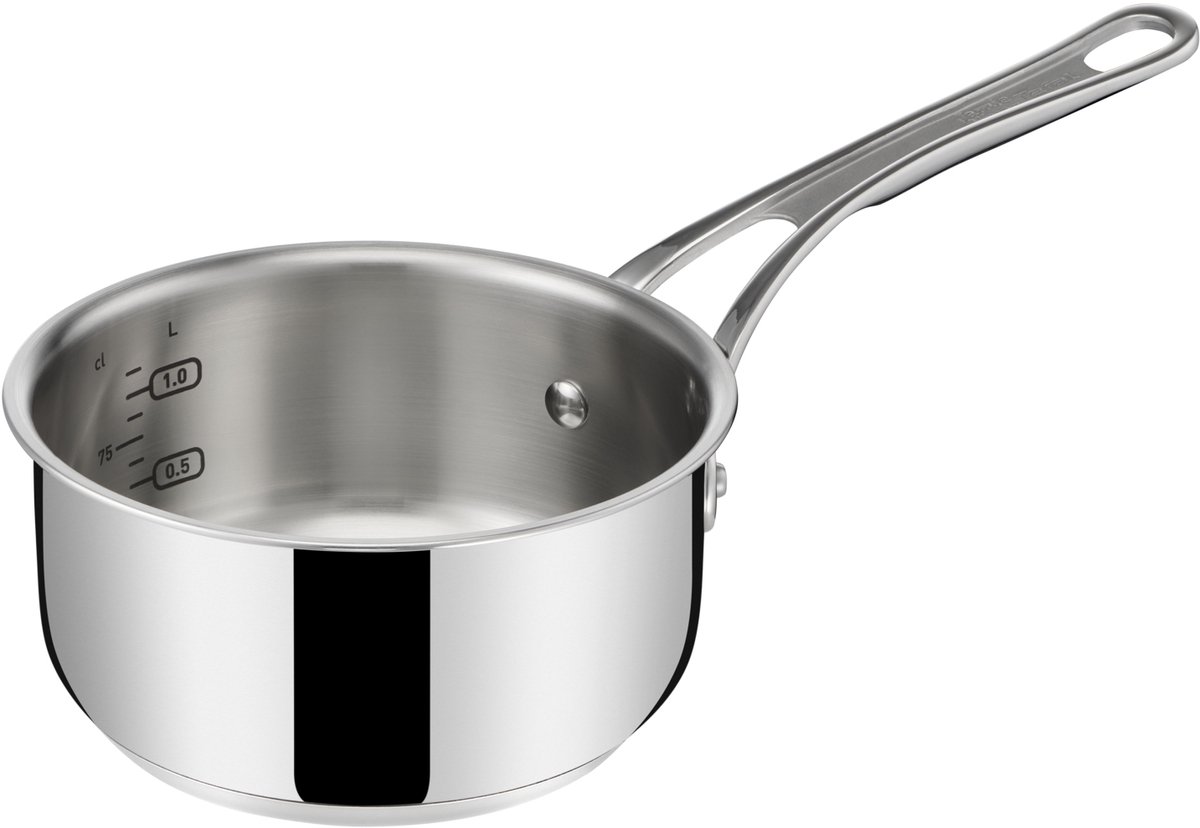 Bol.com Jamie Oliver by Tefal Cook's Classic - Pannenset - 4-delig - Met Deksel - Inductie - RVS - Geschikt voor alle warmtebronnen aanbieding