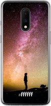 OnePlus 7 Hoesje Transparant TPU Case - Watching the Stars #ffffff