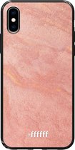 iPhone Xs Hoesje TPU Case - Sandy Pink #ffffff