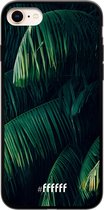 iPhone 7 Hoesje TPU Case - Palm leaves dark #ffffff