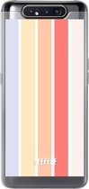 Samsung Galaxy A80 Hoesje Transparant TPU Case - Vertical Pastel Party #ffffff